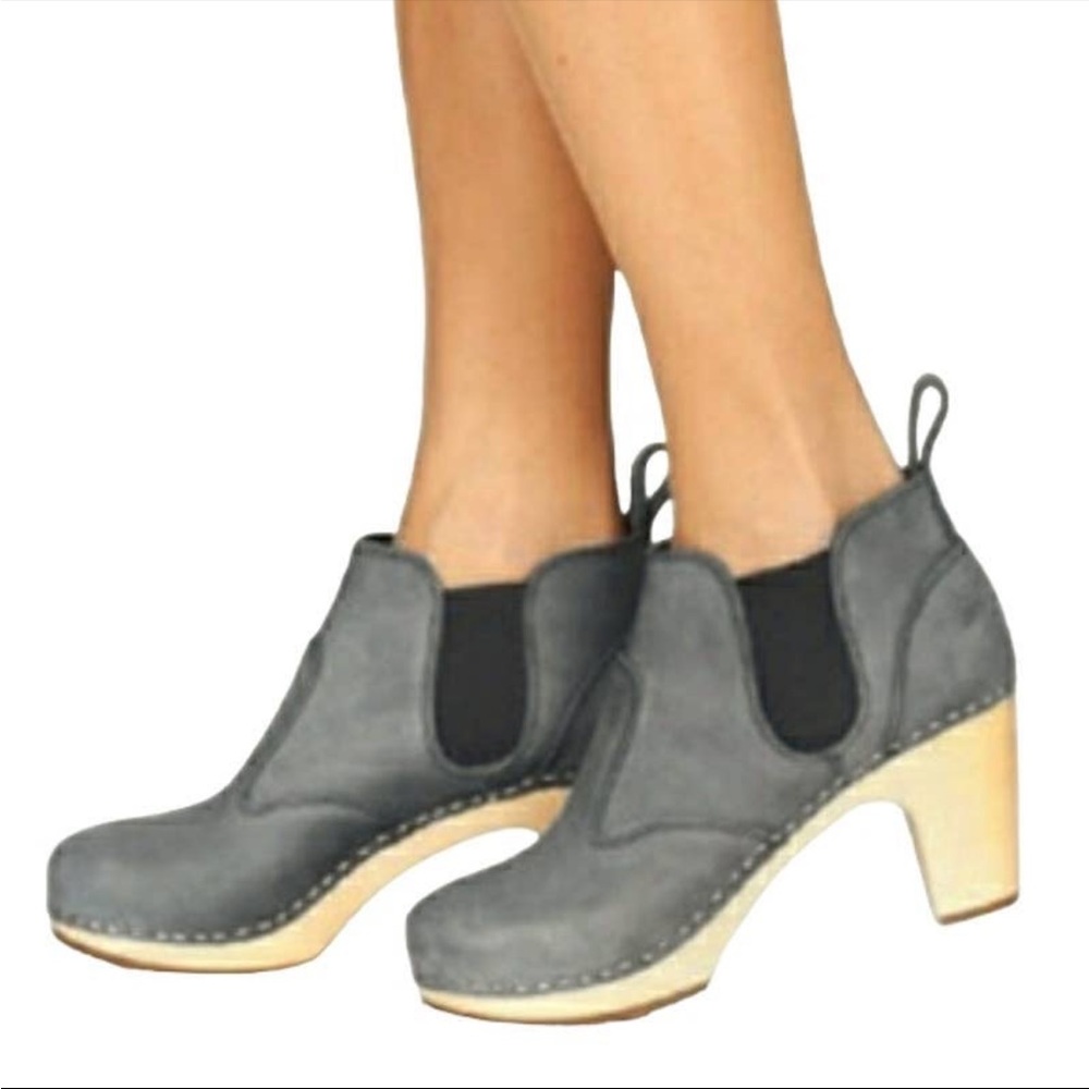 Swedish Hasbeens Toffel pull on bootie sz 36